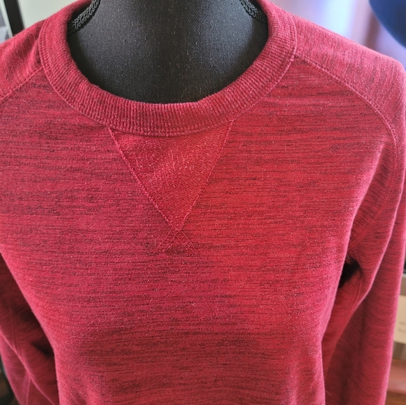 Champion French Terry Crew Neck Sweater Red - Picture 2 of 7